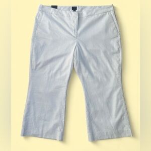 J.Crew Linen-Blend Kelsey Flare Pant White Size 22 Summer Beach Preppy